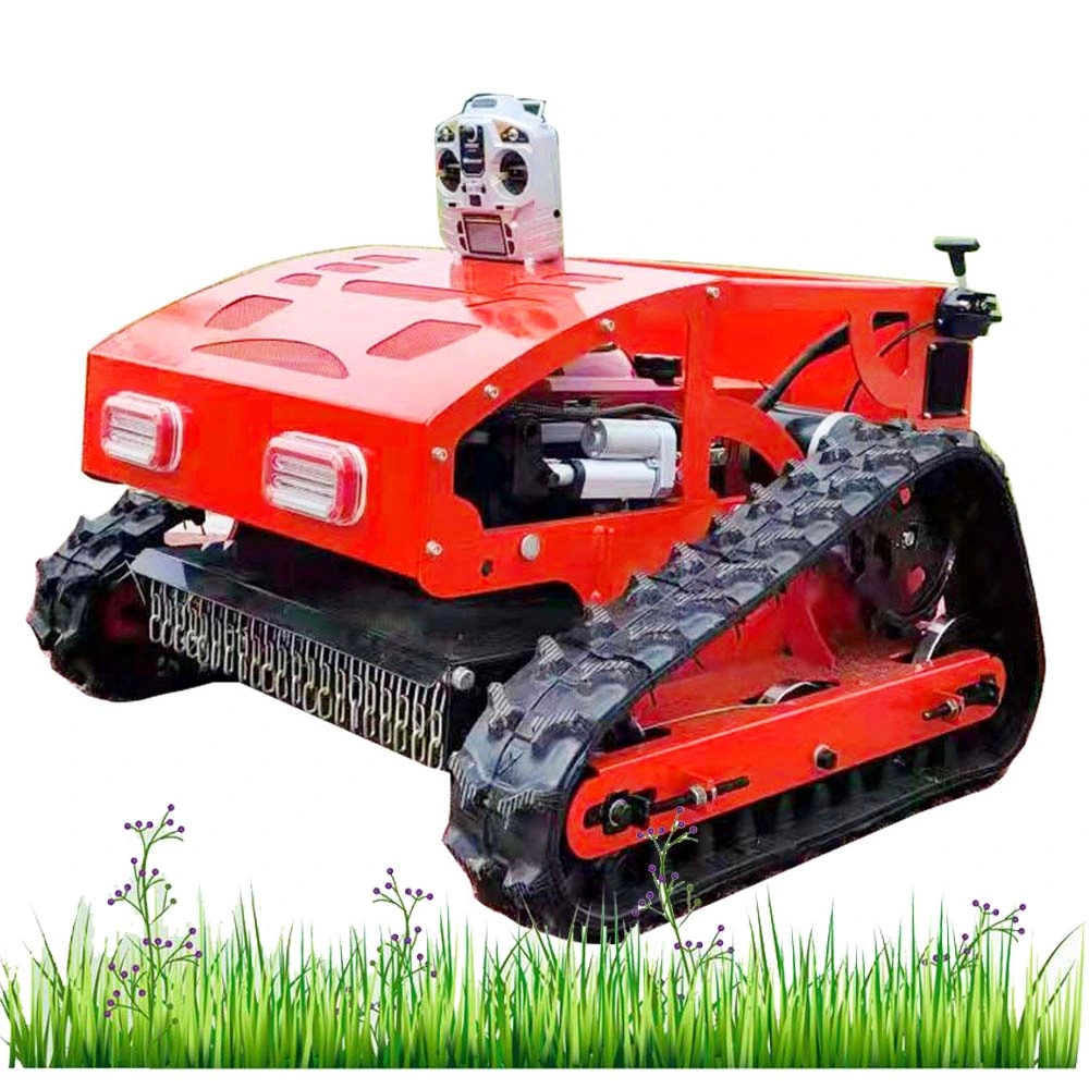 Straight Metal Blade Machine Steel Wire Rubber Track Grass Cutter with CE