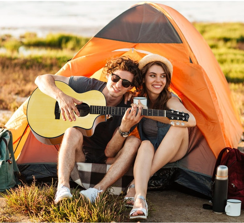 2022 moda redondea los trastes guitarra acústica de 41 pulgadas de alto brillo Gitar JF