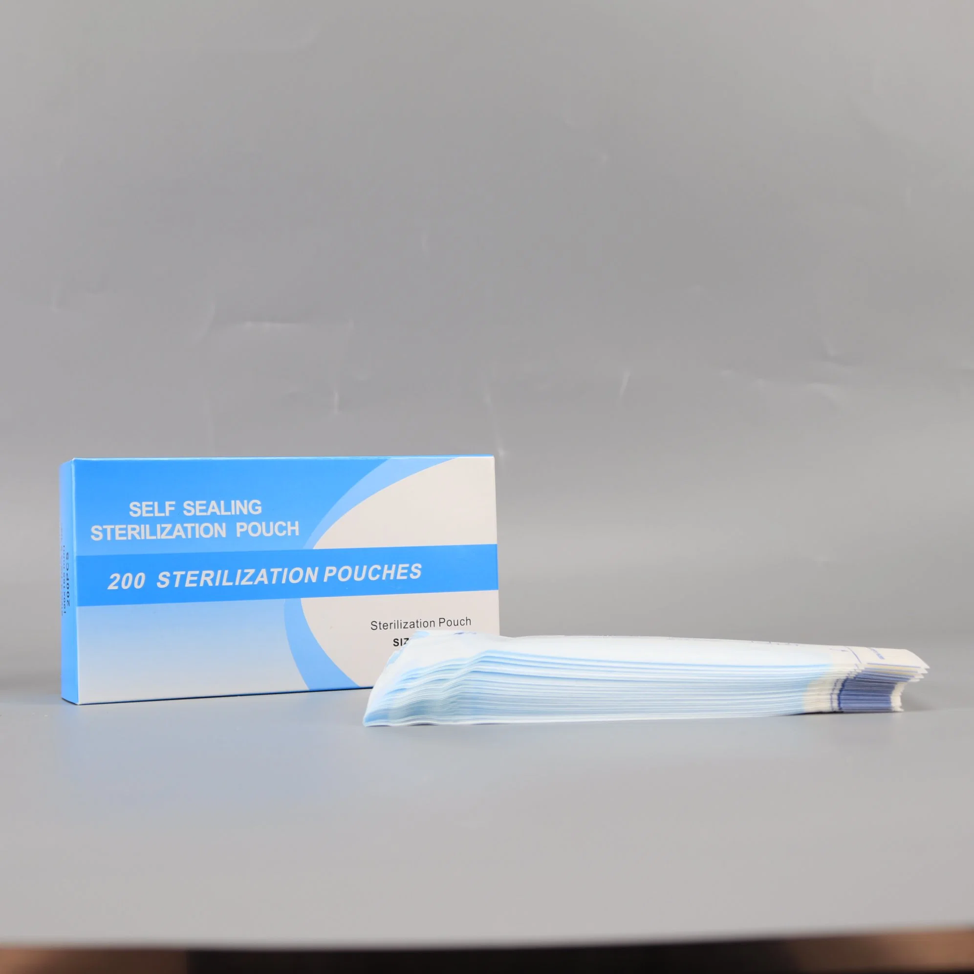 Bolsa de esterilización con sello automático Embalaje desechable para uso médico