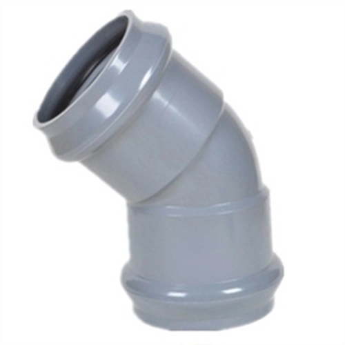 High quality/High cost performance Rubber Ring Joint Plastic Pipe Elbow Fitting UPVC 45 Degree Elbow PVC Pipe 90 Deg. Elbow for Water Supply DIN Standard Pn10