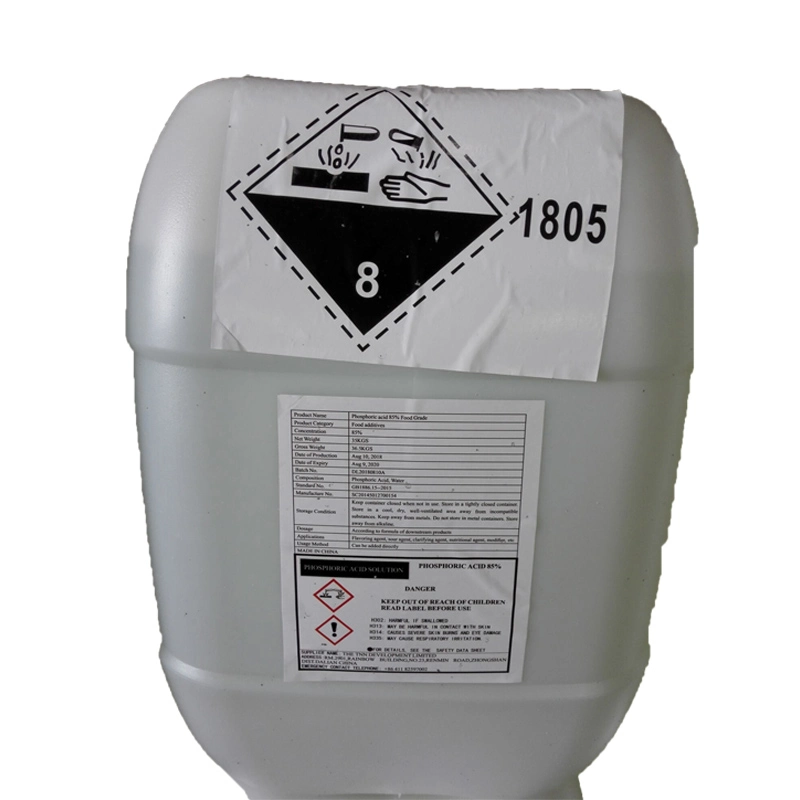 Phosphoric Acid 85%\75% Food Grade Price H2po4 Factory Outlet Phosphoric Acid