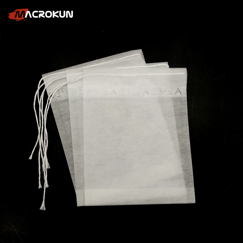 Disposable Corn Fiber Drawstring Tea Bag Filter Bag Empty Tea Bag