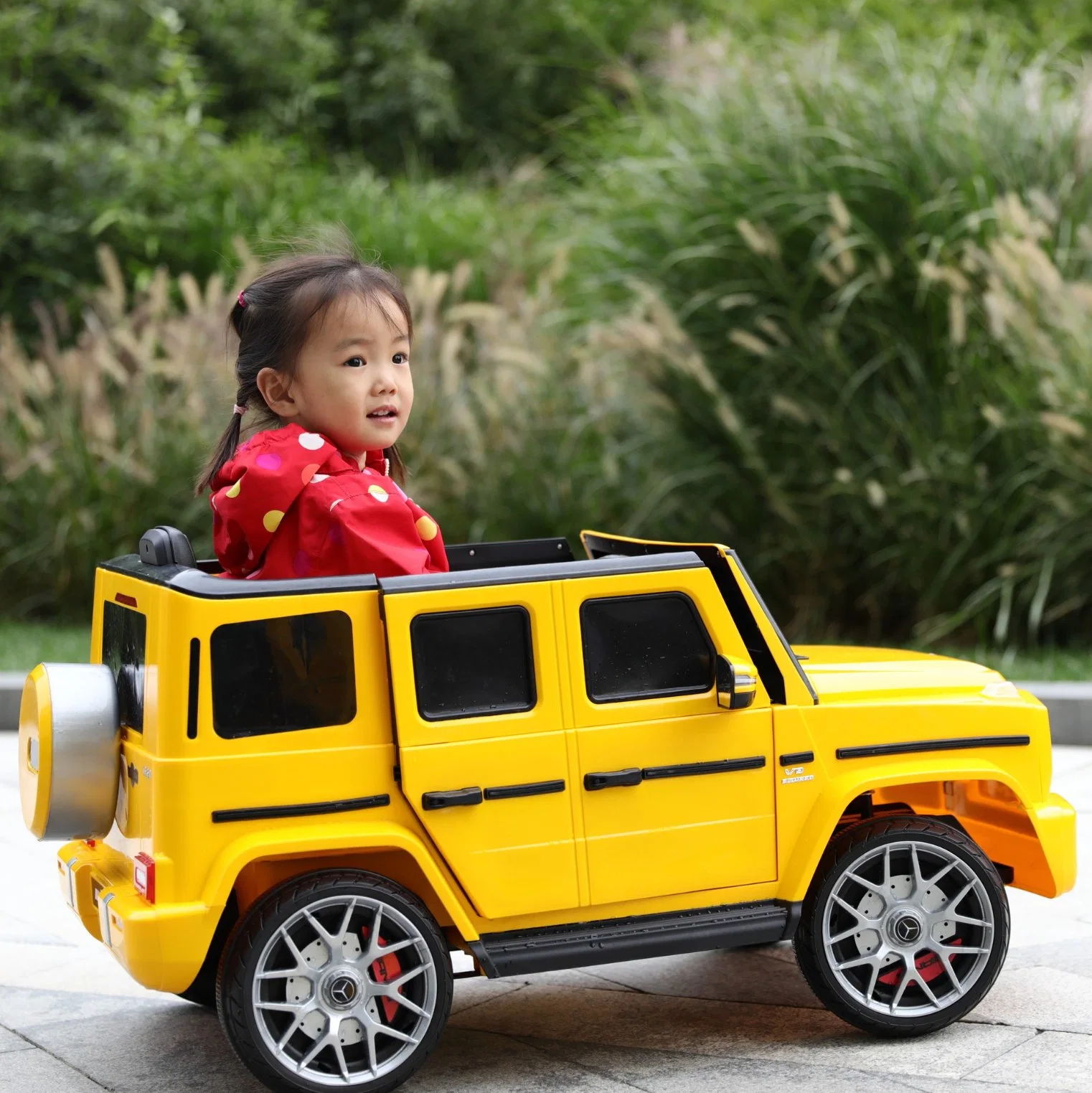 Children's Electric Car Remote Control with Bluetooth Music and Swing