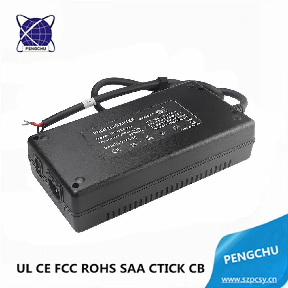 AC to DC 5V 25A Switching Adapter 125W Power Supply with High Efficiency