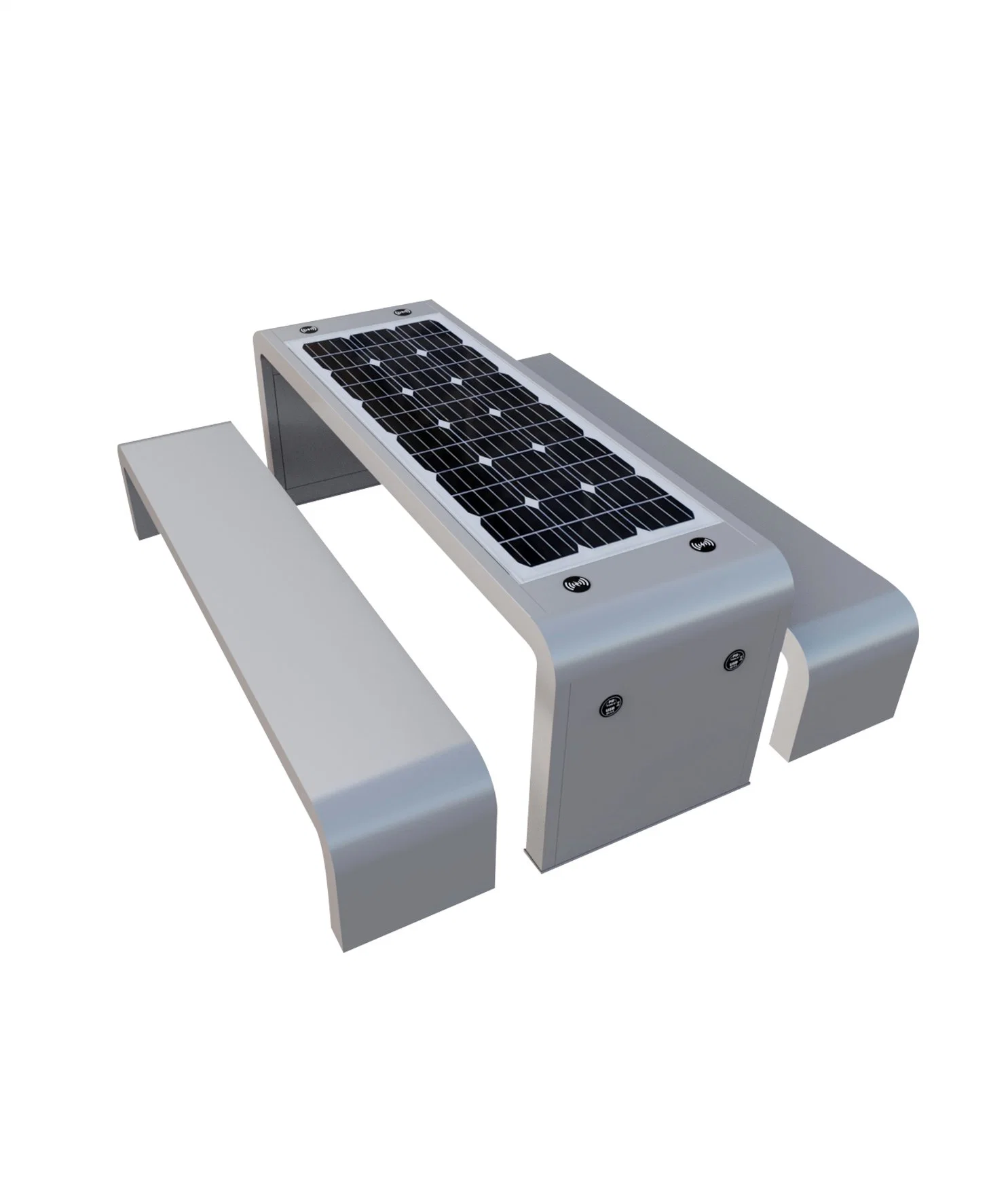 Energía solar Mesa de Juegos al aire libre Parque Benches Smart Charging Teléfono Muebles de calle para la Comunidad Jardín