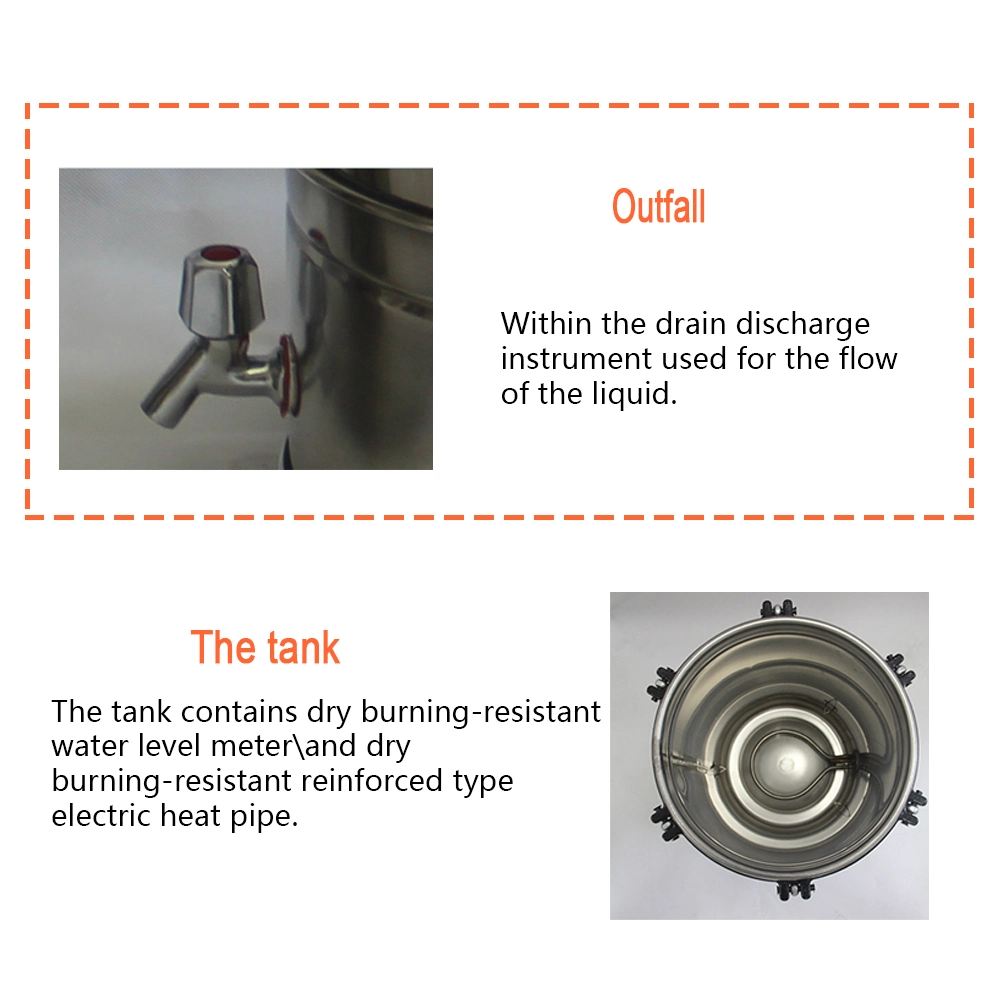 Esterilizador a presión automático/Autoclave de presión inoxidable de tipo portátil