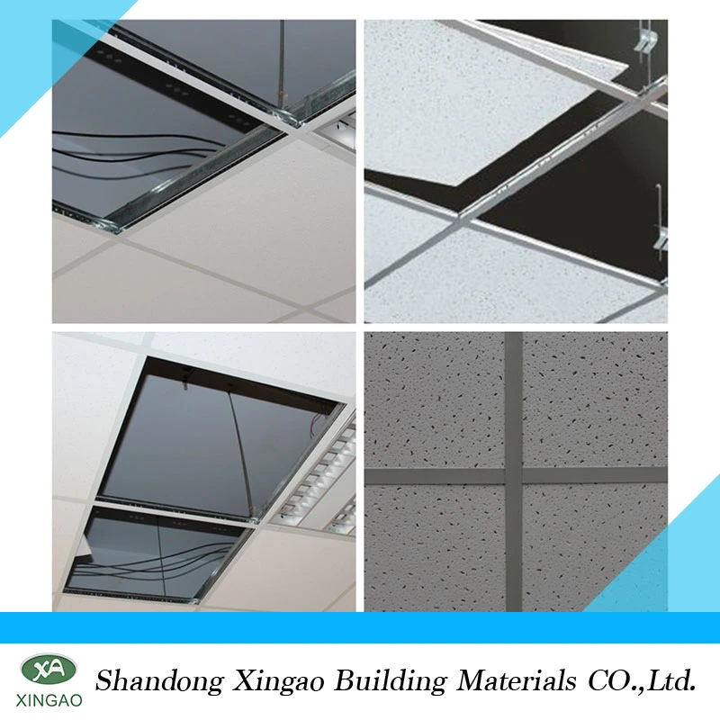 PVC Laminated Gypsum Ceiling Tiles with Aluminum Foil Backing