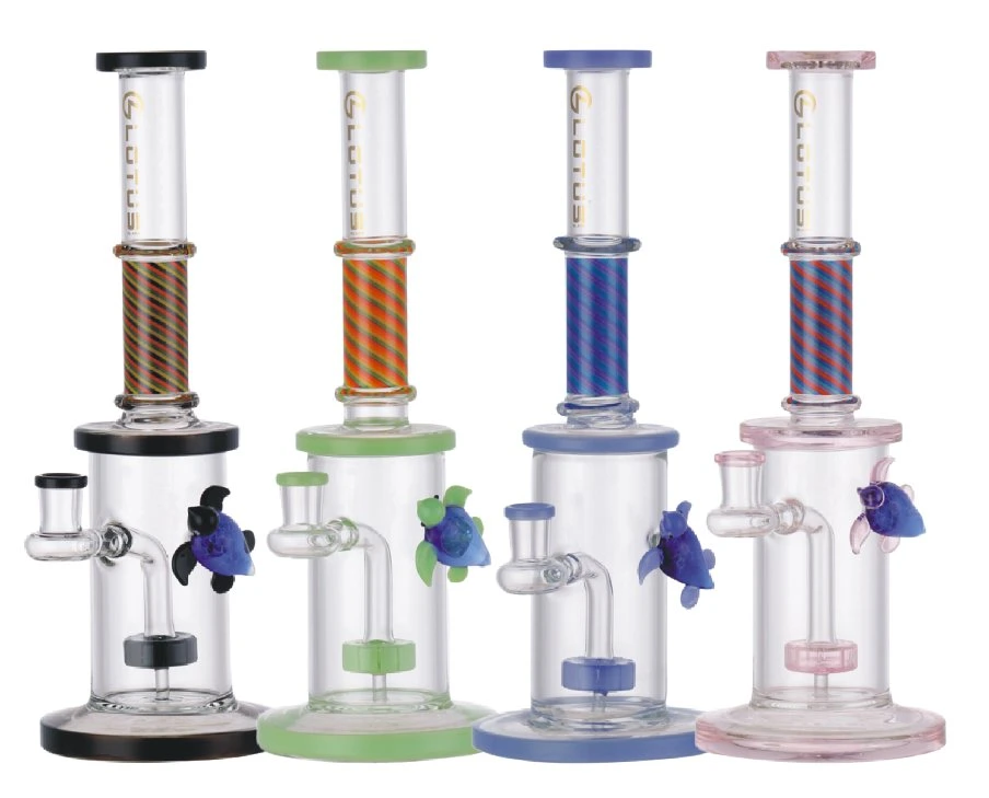 2023 Hand Blown Multi Colors 12 Inch Heavy Glass Water Pipe