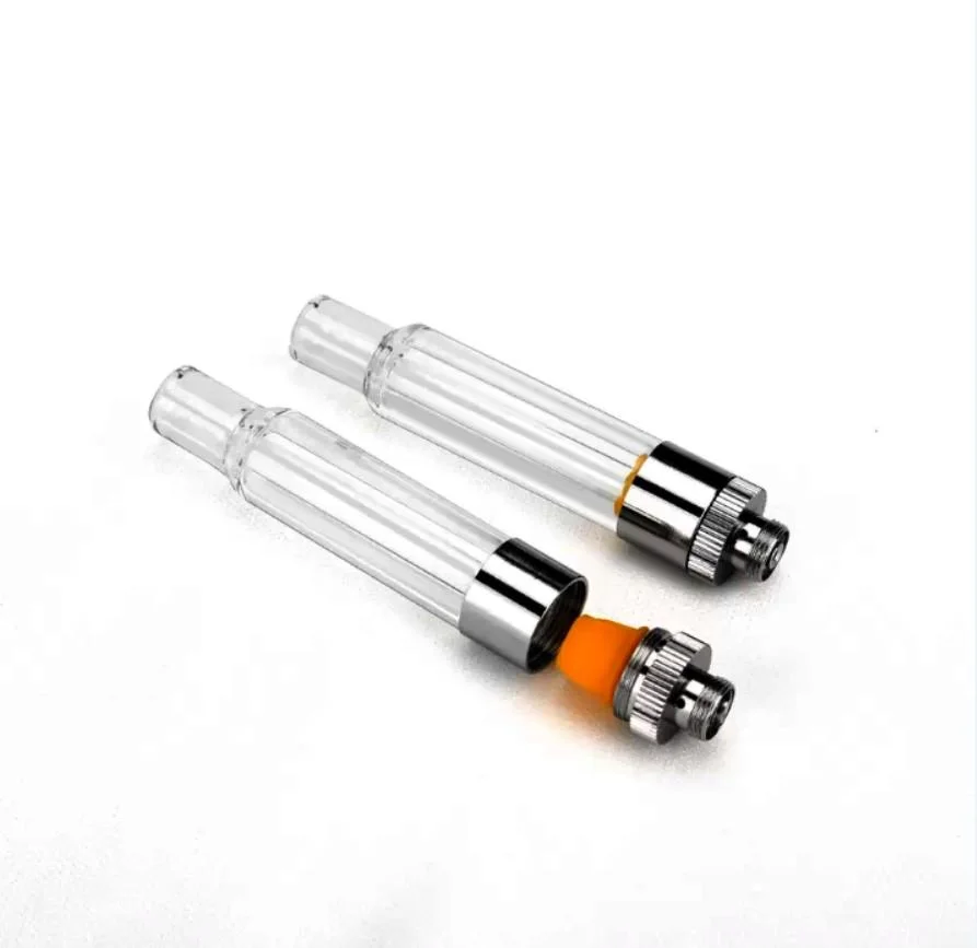 Venta caliente de la bobina de cerámica Vape cartucho lleno de 0,5 ml vaporizador 1.0ml de vidrio para aceite de carros de espesor inferior Llenado del depósito de pluma de Vape 510