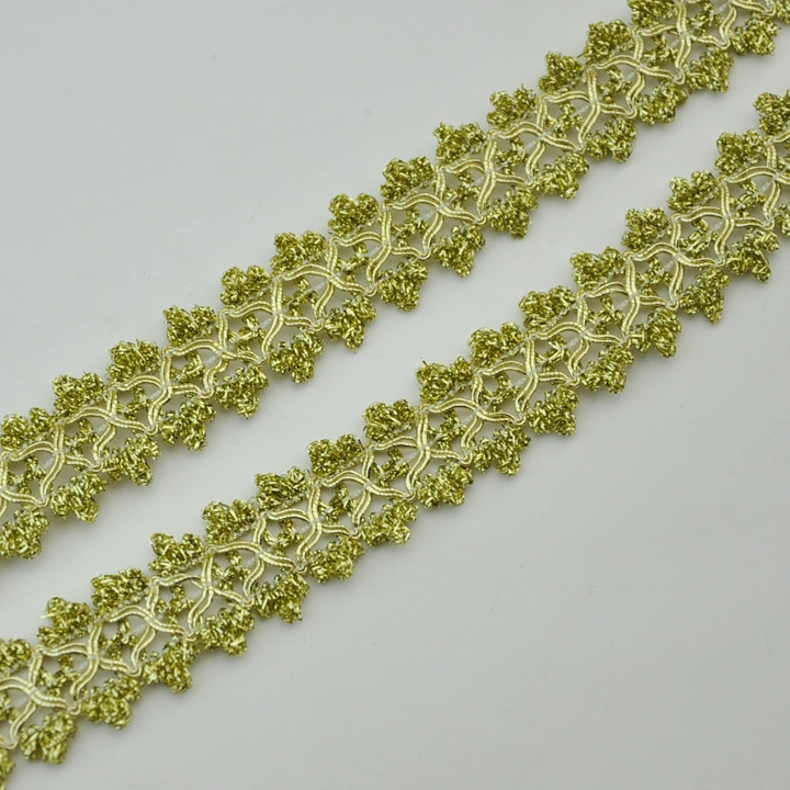 Gold Braided Lace Home Textile Trimming Accessories in Stock