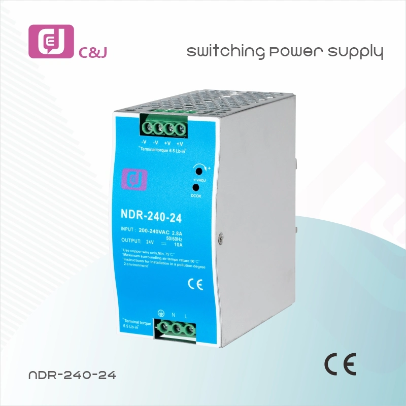 High quality/High cost performance  240W AC to DC DIN Rail Single Output Industrial Switching Power Supply