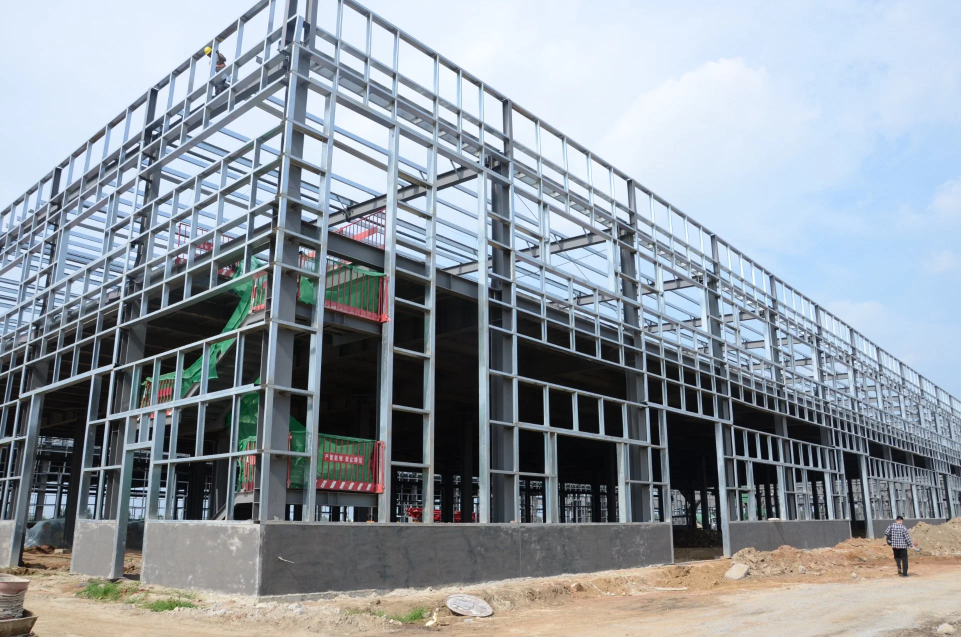 Construção de metal pré-fabricada Industrial fabricante mais barato de estrutura portátil edifício de estrutura Oficina de Aço de vários andares