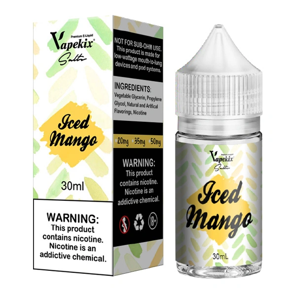 Пользовательский логотип для печати Vape жидкости 30mg Strong Iced мяты и E-Cig E сок оптовая торговля