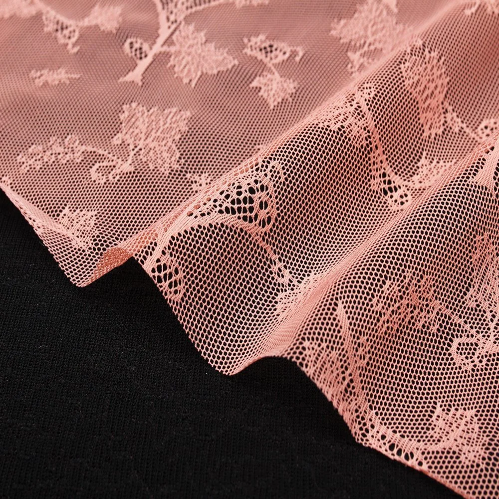 High quality/High cost performance  Garment Accessories Polyester Knitted Lace Fabric