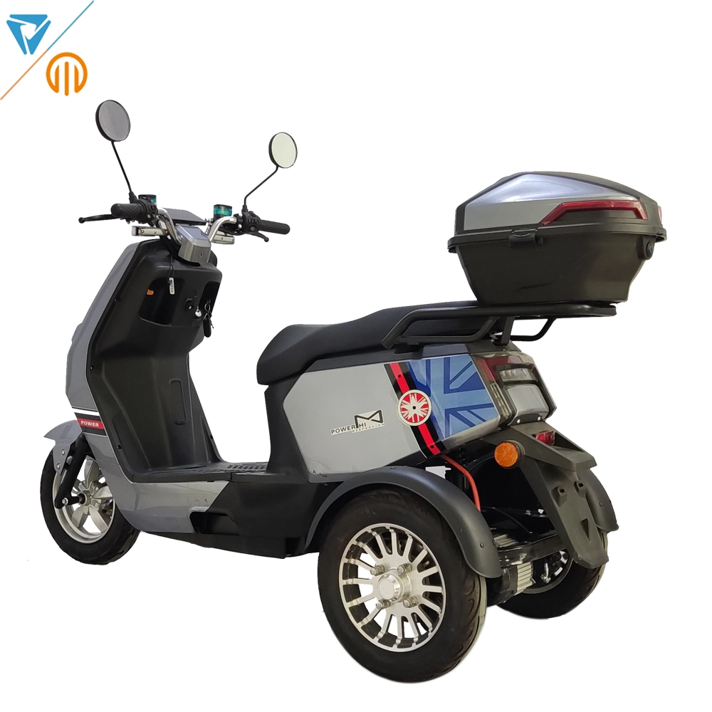 Vimode 1500W 2000W Bicicleta eléctrica de tres ruedas con batería de litio.