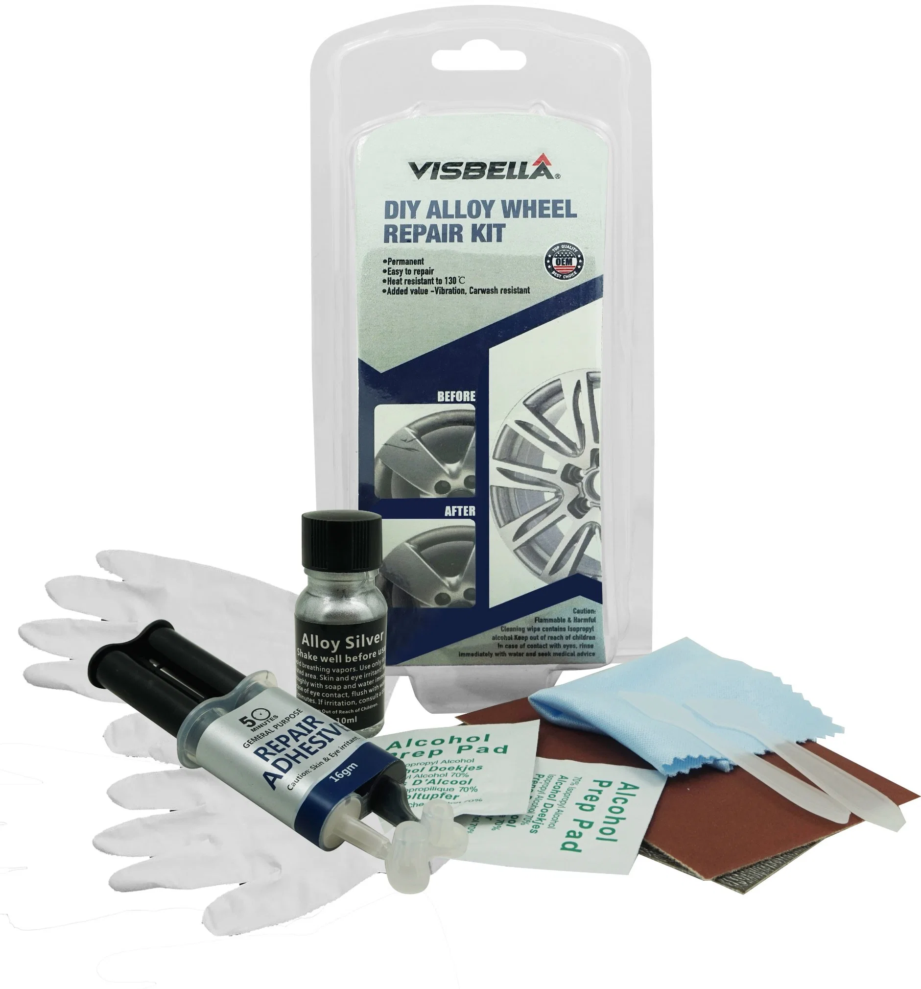 Visbella DIY Alloy Wheel Repair Kit with High quality/High cost performance 