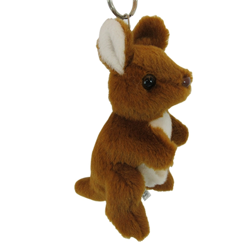 Lovely Mini Size 10cm Soft Kangaroo Toys Plush Keychain Stuffed Animal for Sale