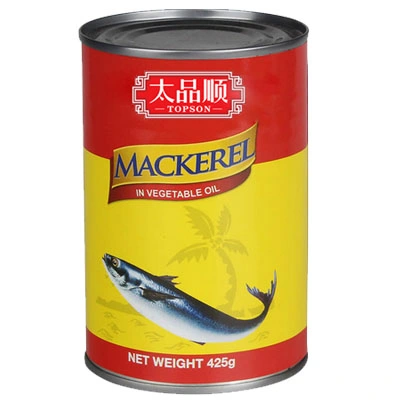 Best Selling 125g Canned Mackerel in Oil From China