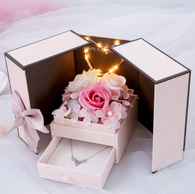 Free Sample Exquisite Custom Photo Album Packaging and USB Drive Packing Gift Boxes