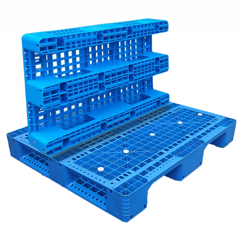 Heavy Duty Euro Industrial 1200*1000 Warehouse Storage Reusable Stackable HDPE Large Racking Foldable Plastic Pallets for Sale