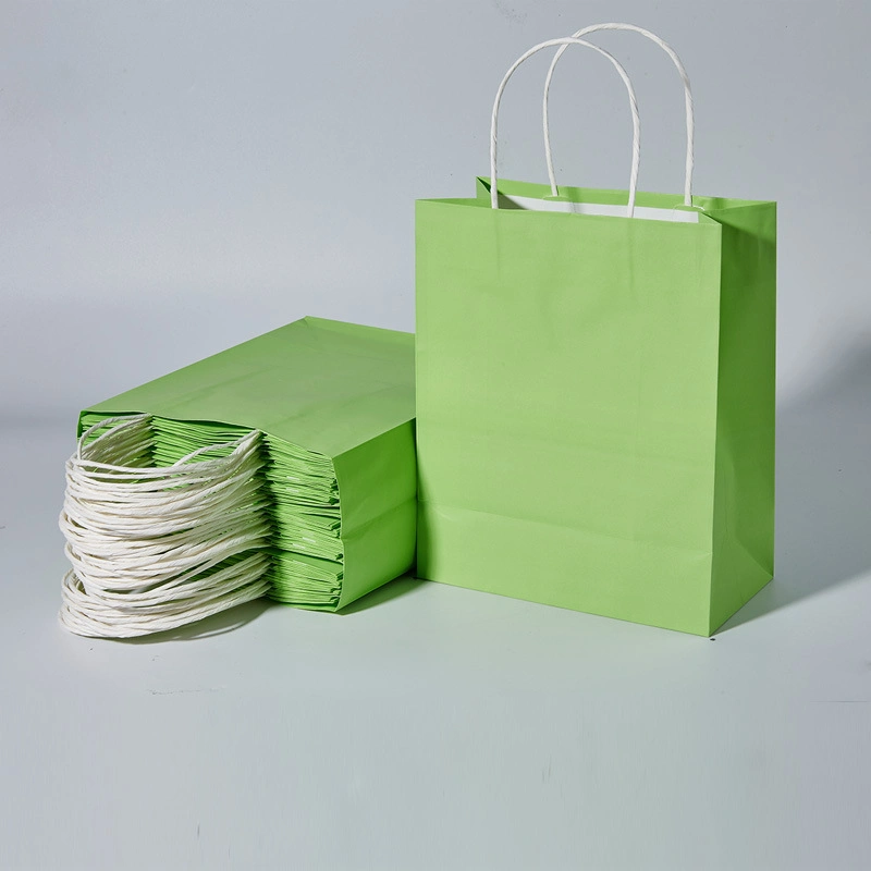 FSC Recycled White/Black/Green/Red/Art/Kraft/ Paper Shopping Bag for Clothes/Apparel/Gift/Shoes/Food