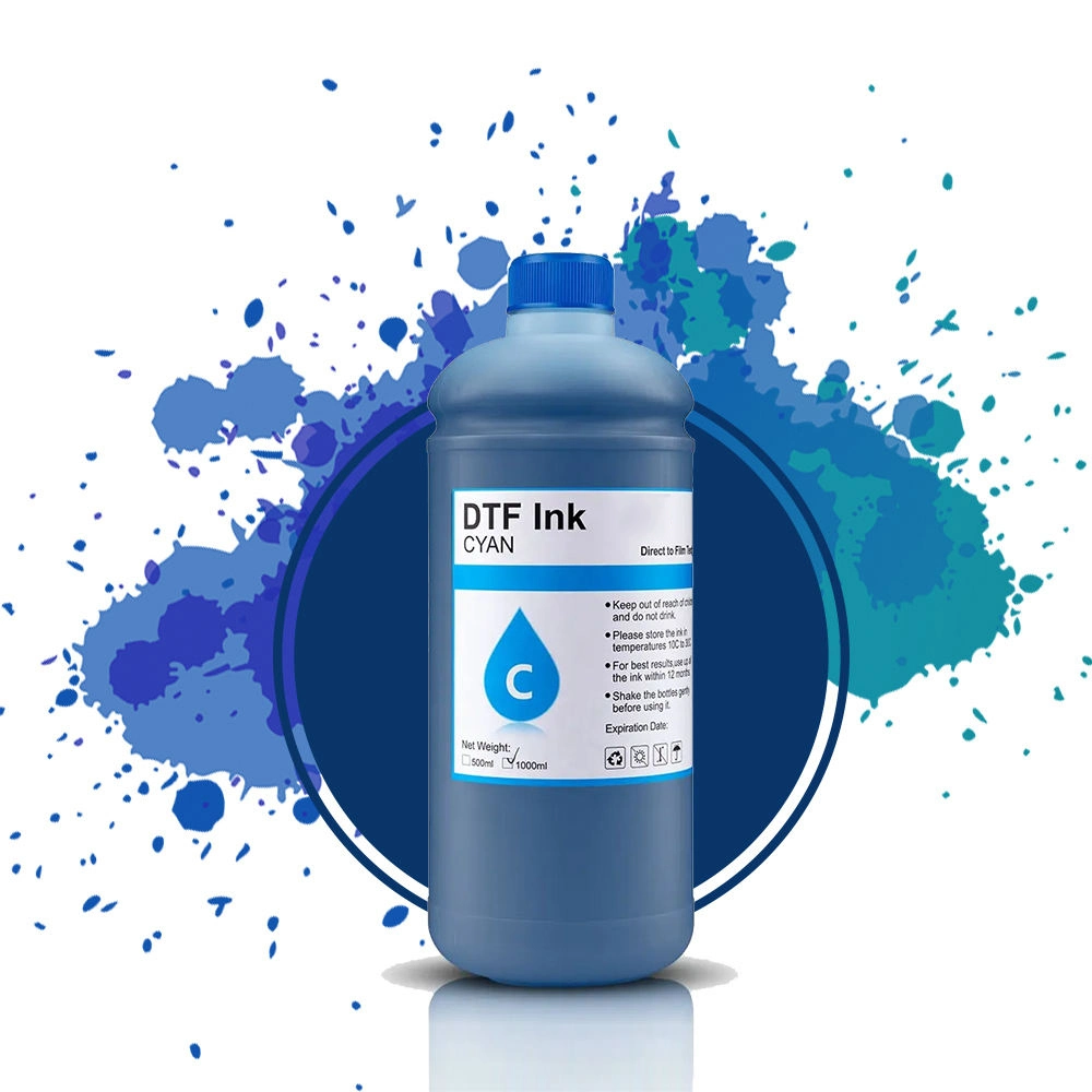 5 ألوان 1000ml من حبر DTF Pigment المستند إلى الماء لإبسون طابعة XP600 L1800 L1805 P600 P800 Dx5 4720 i3200