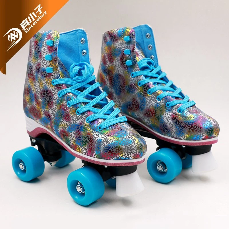 O skate e sapatos de Aport para as meninas e meninos de Rodas Simples Dobrável e patins de calçados