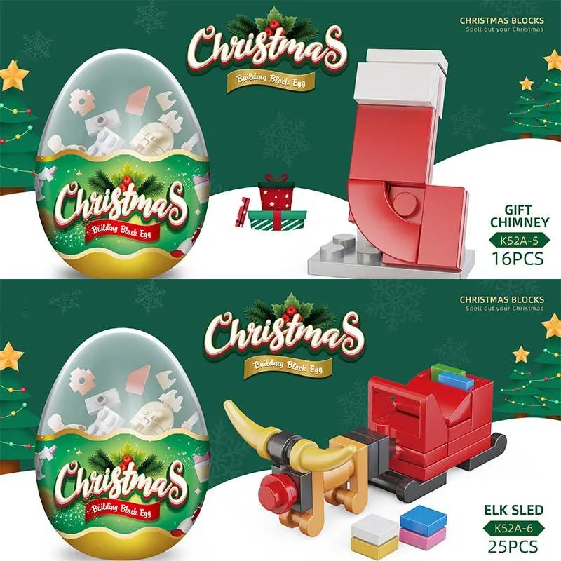 Kinder Weihnachtsbaum Pädagogische Bausteine Sets Schneemann Holiday Geschenk Thema Bausteine Twisted Eier Kinder Spielzeug