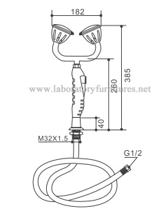 Buse double Table-Top oeil d'urgence de la rondelle (JH-EW002G)