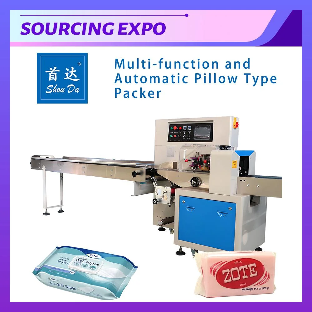 Automatic Pillow Horizontal Packing Machine Shrinking Packing for Confectioneries Candle Bread