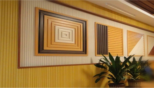 Sound Reduction Wood Panel Indoor Decorative Environmental Material