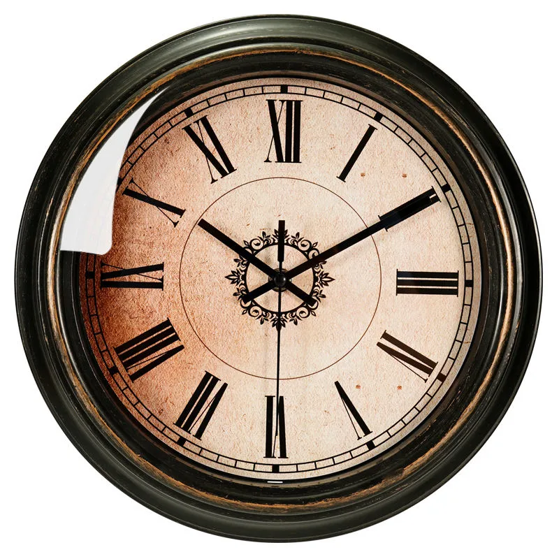 Artístico silencioso retro creativo reloj nórdico estilo pared antigüedad decorativa Relojes de pared