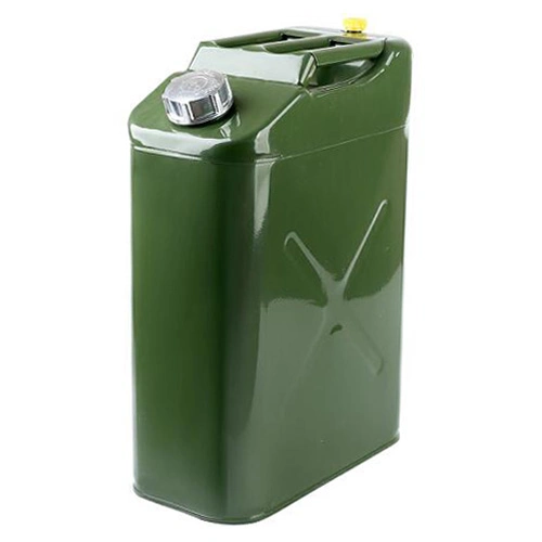 Nato Military Style Jerry Can 20L Army Style Metal Steel Liquid Storage Container 20 Liter Green Fuel Jerry Can