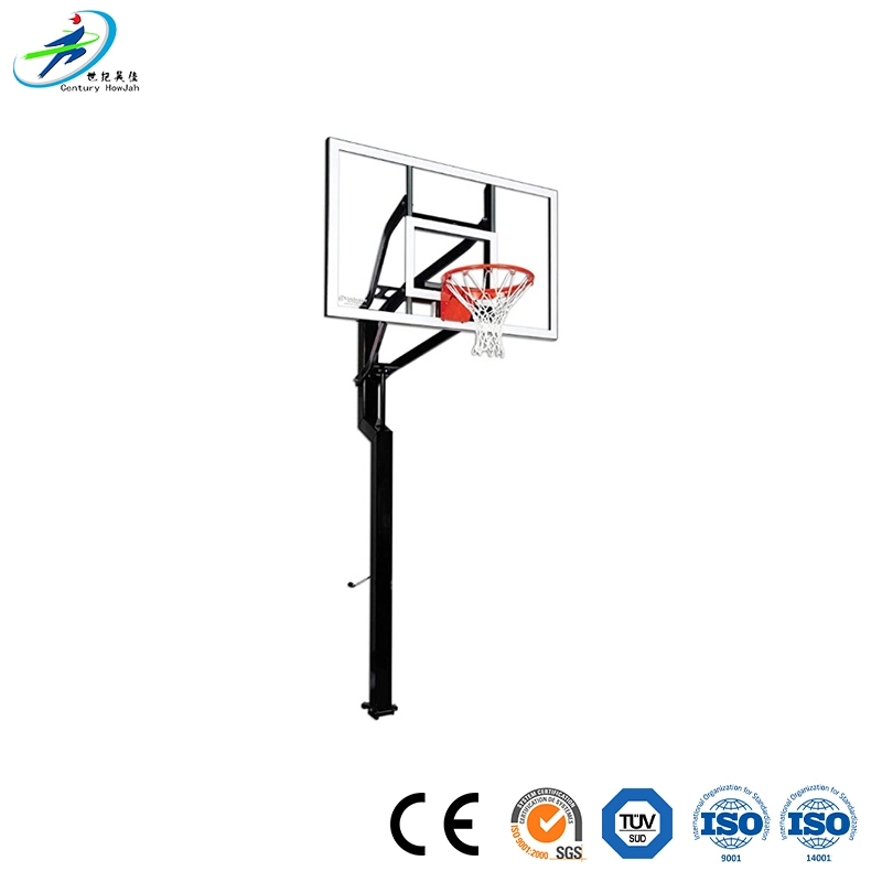 Century Star Portable Basketball Stand Outdoor Supplier Height Adjustable PE Base Backboard Basketball Hoop Stand for Kids with Ring