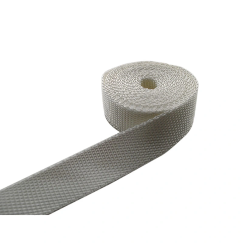 Plain Flat Webbing Tape Strap, Polyester/Nylon/PP Yarn