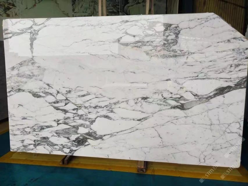 Large White Natural Marble Is Suitable for Wall and Floor Countertops