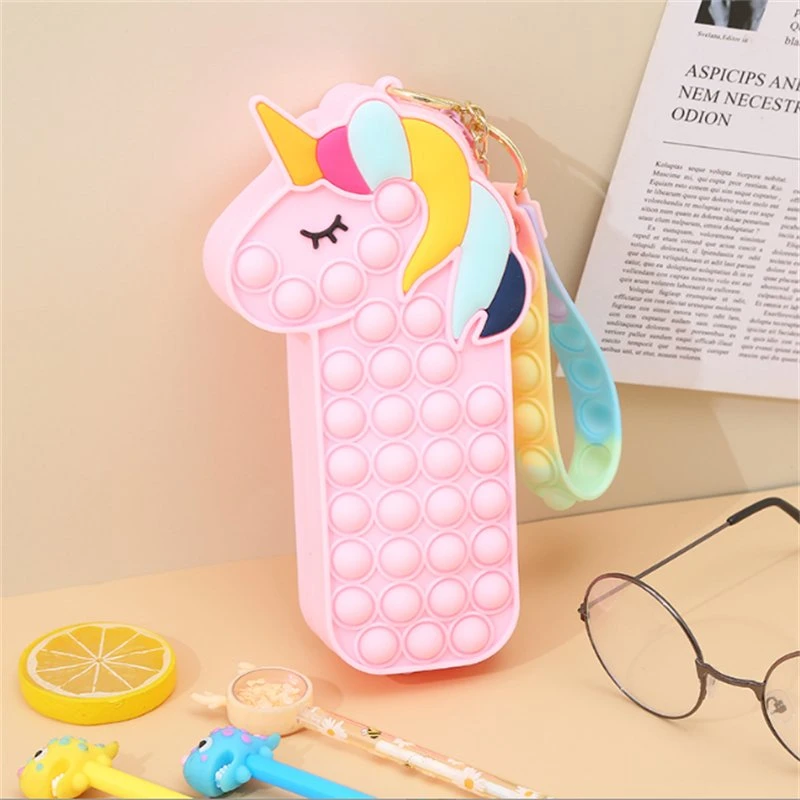 Stationery Box DIY Silicone Pen Bag Pen Box Children&prime; S Function Pencil Box