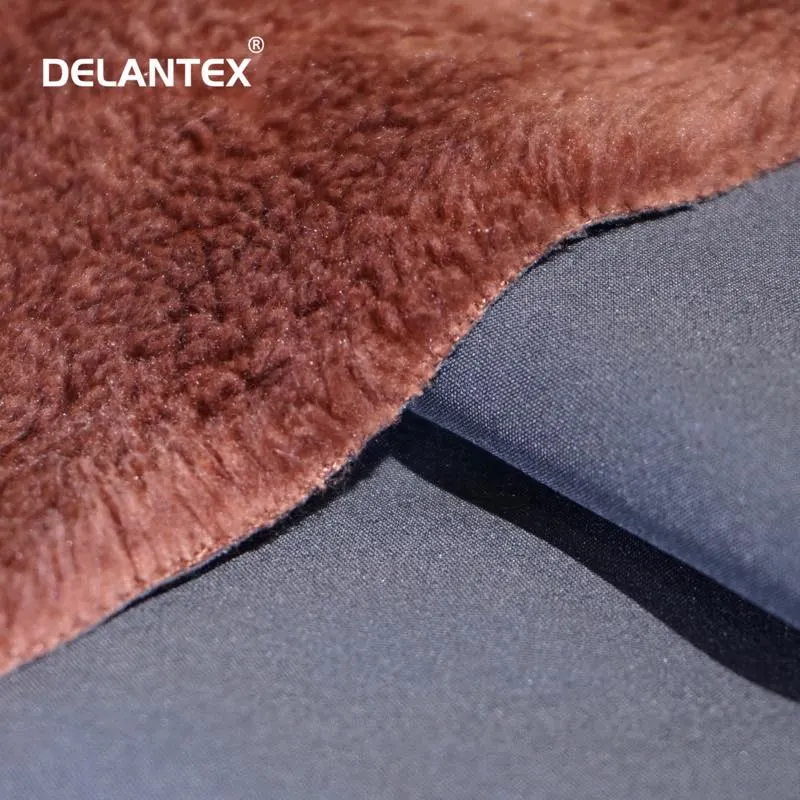 100% Polyester 100d 4 Way Stretch Fabric Bonded Polar Fleece Fabric Laminated Fleece Softshell Fabric for Outdoor Clothing Winter Coats Down Jacket