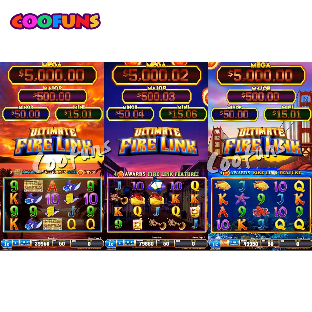 Wholesale/Supplier Casino Gambling Video Poker Slot Game Machines with Fire Link