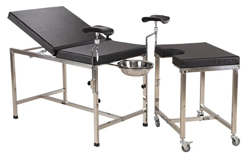 Better Medical 3 Sections Stainless Steel Delivery Table for Examination / Consultation / Parturition