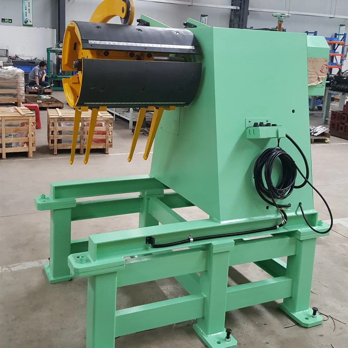 1-12 Ton Customized Aluminum Steel Coil Uncoiler Decoiler Machine /Hydrualic Uncoiler/Unwinder Machine for Blanking Line