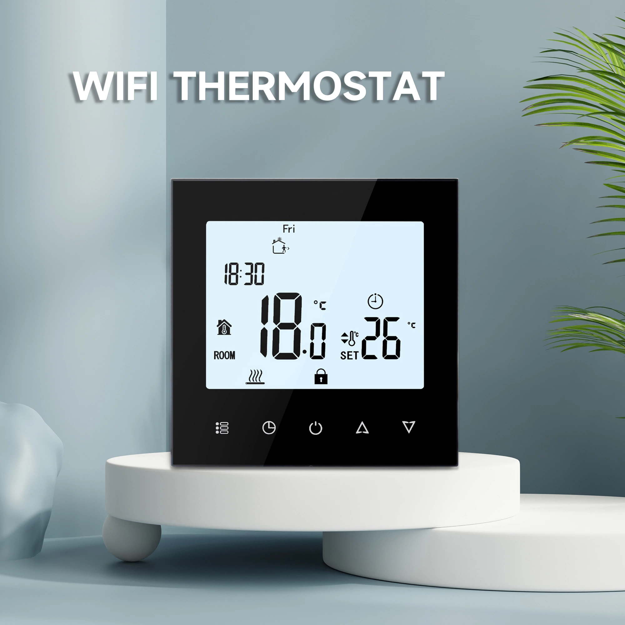 Tuya Room Thermostat for Underfloor Electric Heating System Touch Screen Type with WiFi Function