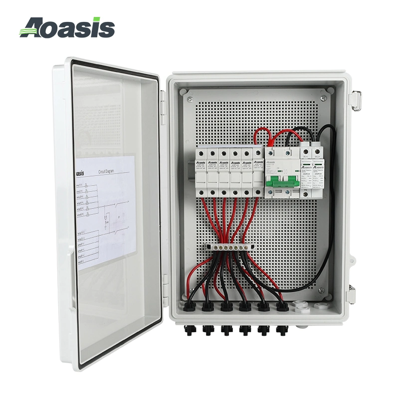 Aoasis Aopv-P 8 Strings Solar DC PV Combiner Box Junction Box IP65