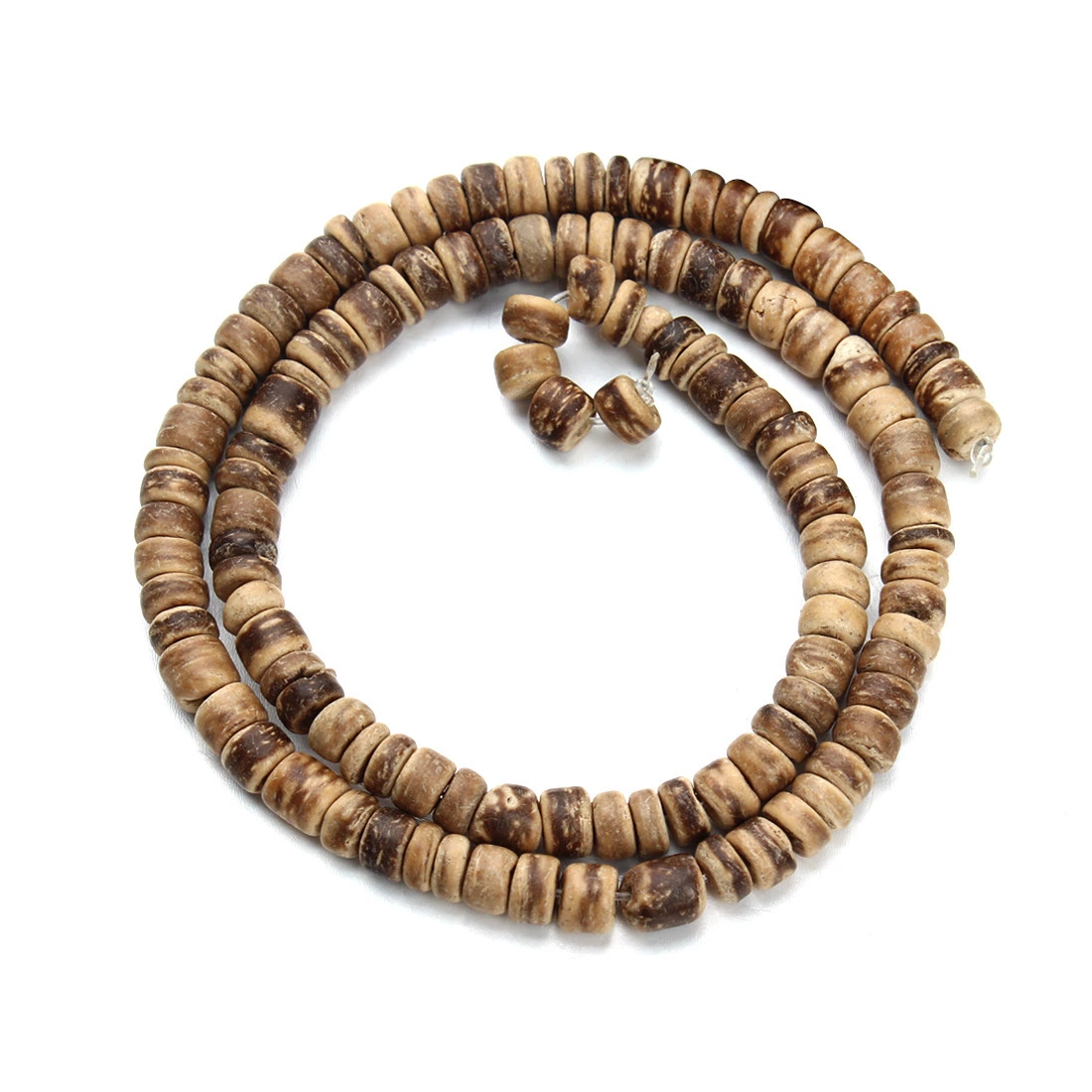 DIY Accessories Coconut Shell Septa Loose Beads Bracelet Necklace Flat Round Wood Beads