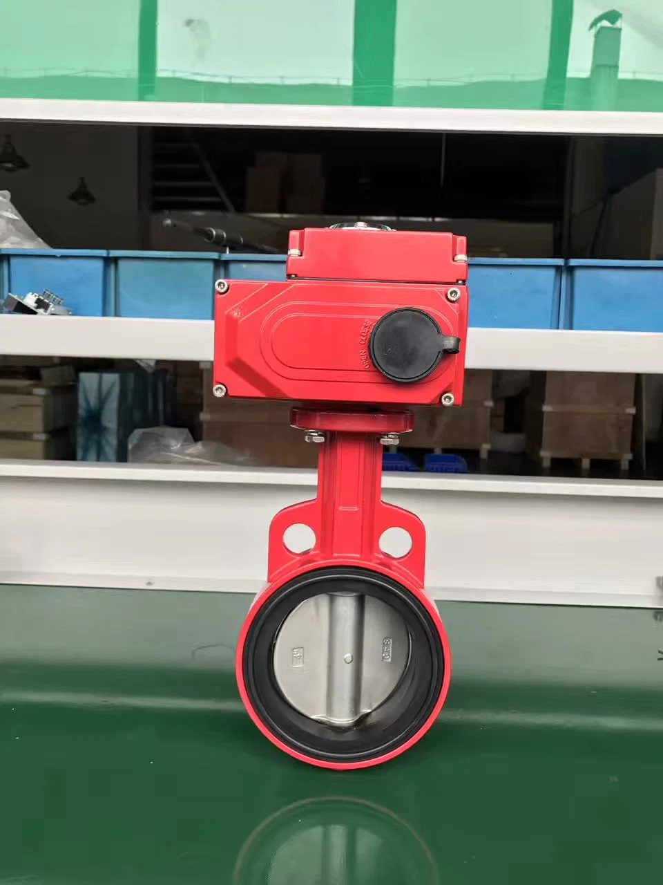 Waterproof 2 Inch DN50 3 Inch DN80 Cast Iron Wafer Type Motor Control Actuator Electric Butterfly Valve