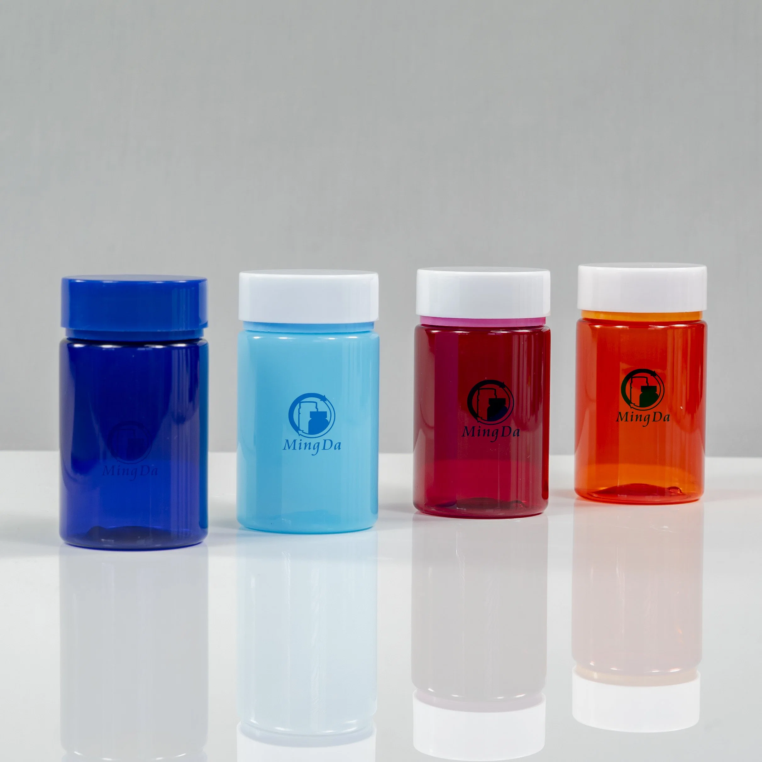 Pet Gummy/Pharmaceutical/Capsule 200ml Plastic Jar Packaging Round Medicinal Bottle Supplier