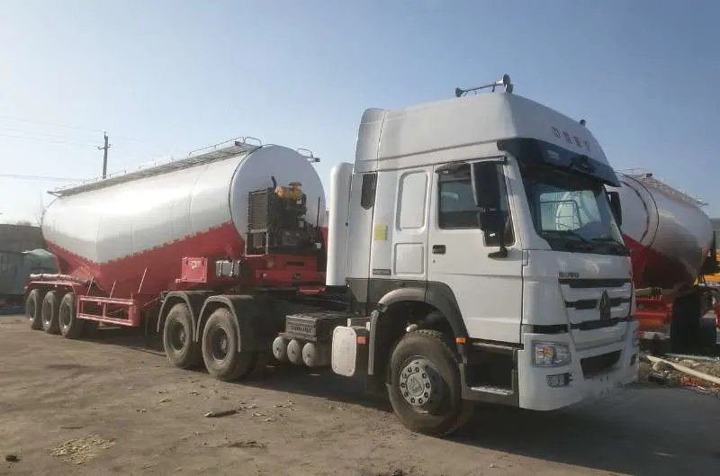 3 Axle Bulk Cement Transportation 45 Cbm Uzbekistan Market