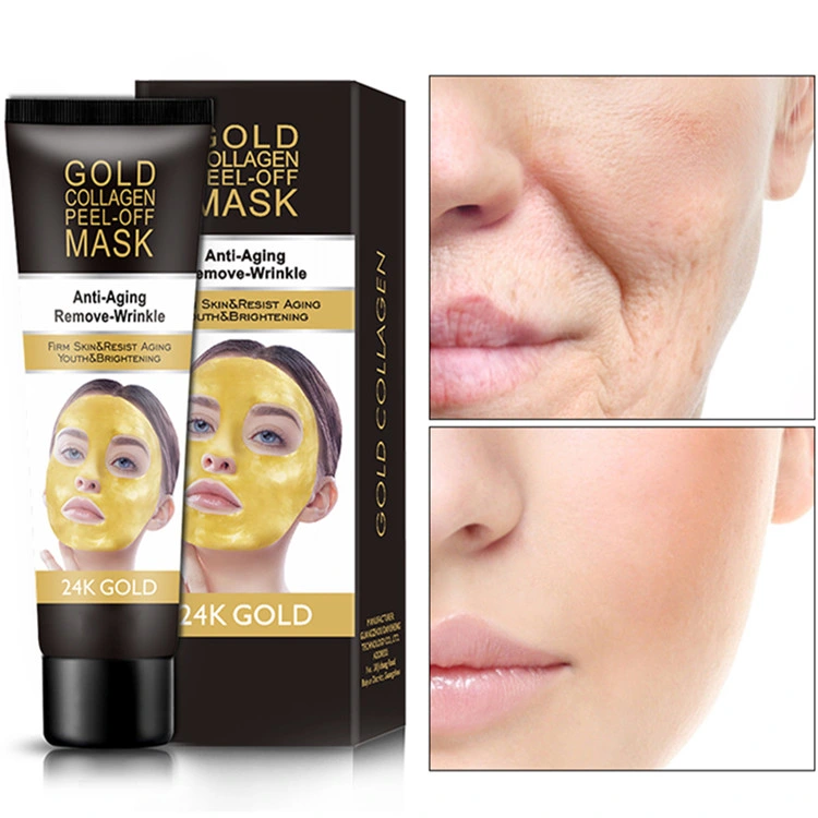 Heißer Verkauf Anti-Aging 24K Gold Collagen Peel Off Gesichtsmaske