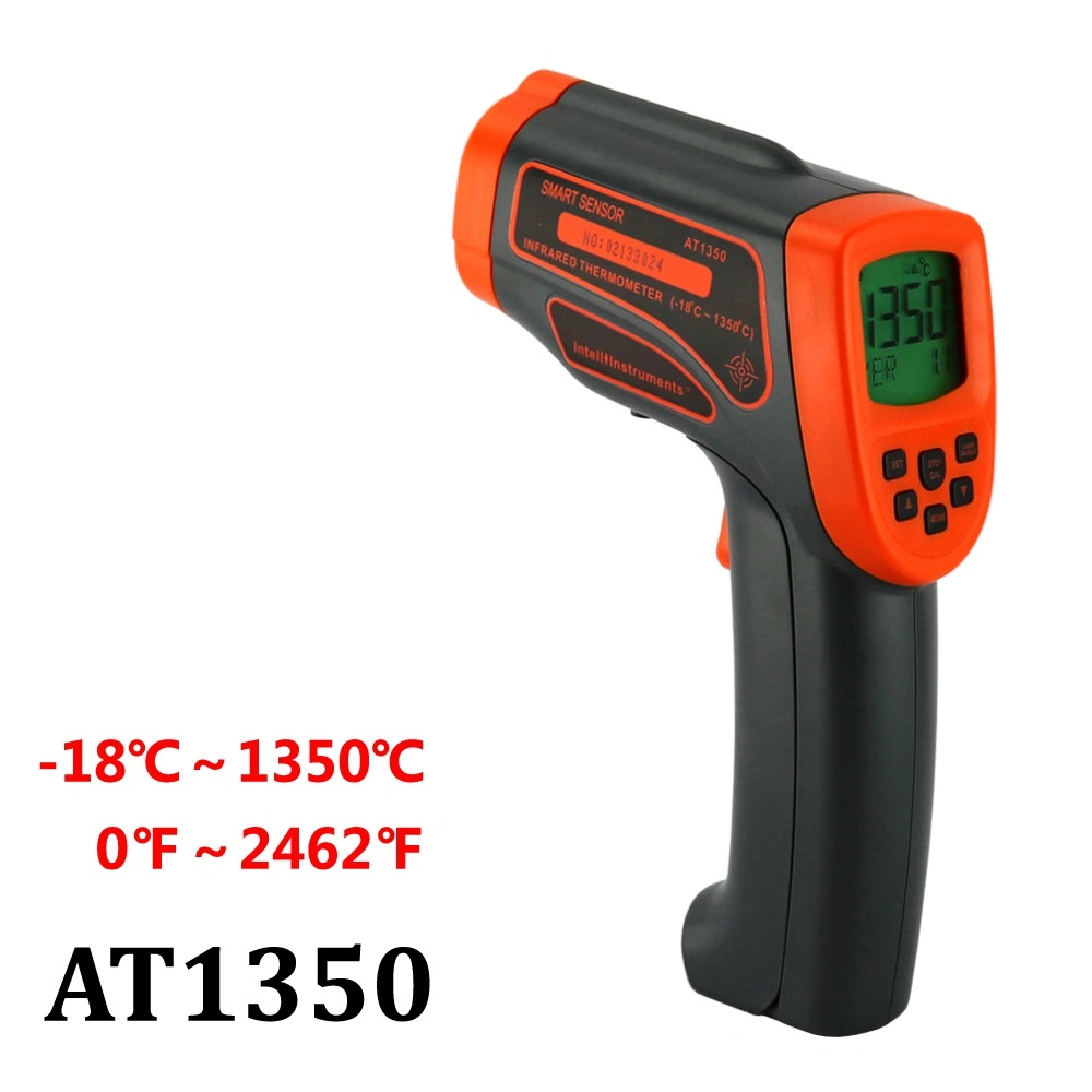 El uso industrial tipo pistola de alta temperatura Termómetro Infrarrojo Digital -18~ 1150c