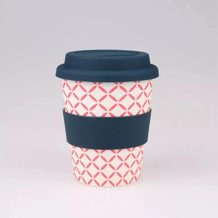 Aveco Custom Printed Made Eco-Friendly Reusable Biodegradable Bamboo Fiber Coffee Mugs Cups